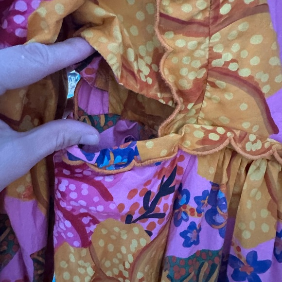 FARM Rio Pink and Yellow Floral Dress - Picture 3 of 8